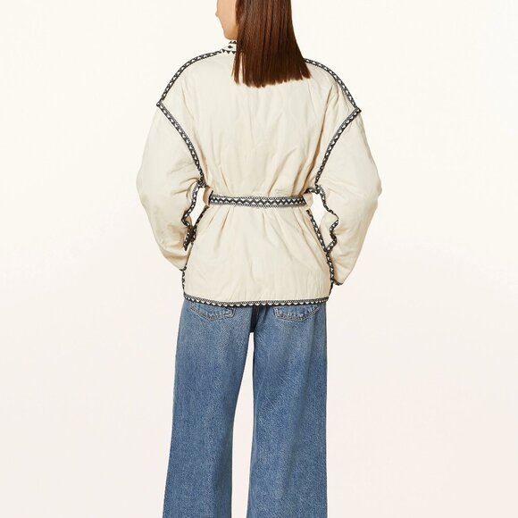 SUNCOO Quilted Cream Jacket NWT Sz S M L - Picture 4 of 5